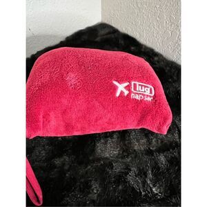 Lug Nap Sac Travel Blanket and Pillow Red Inflatable Soft Plush